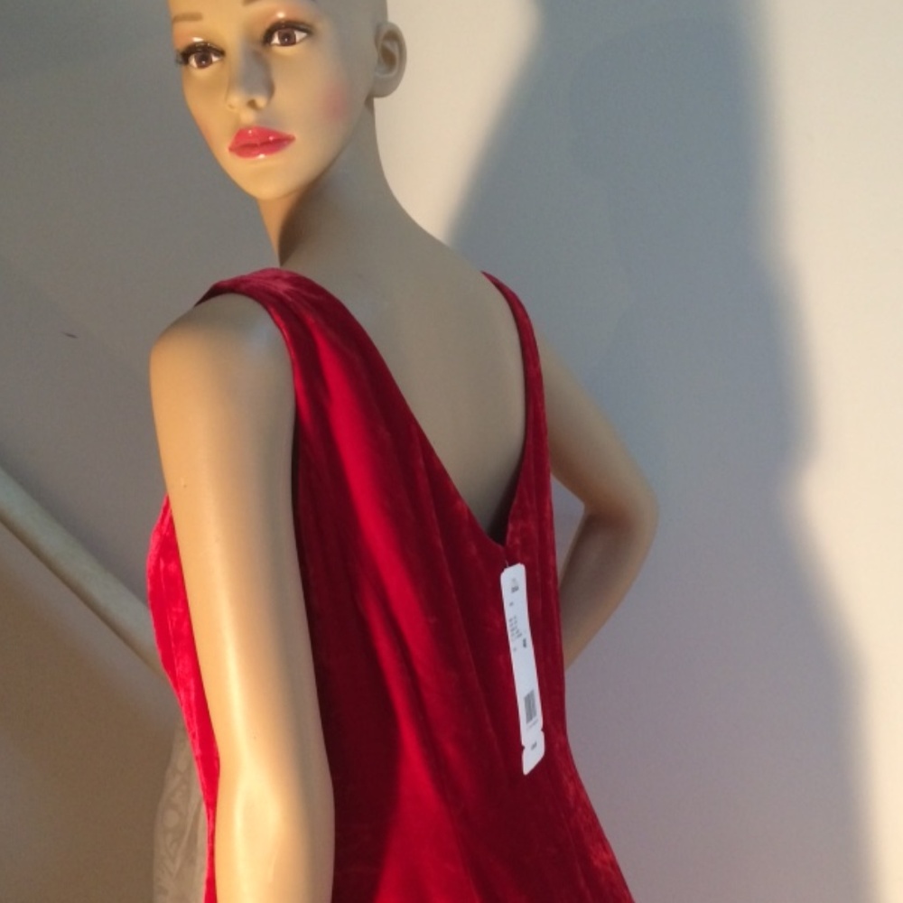 Escada Crushed Velvet Dress NWT 40 - Picture 6 of 10
